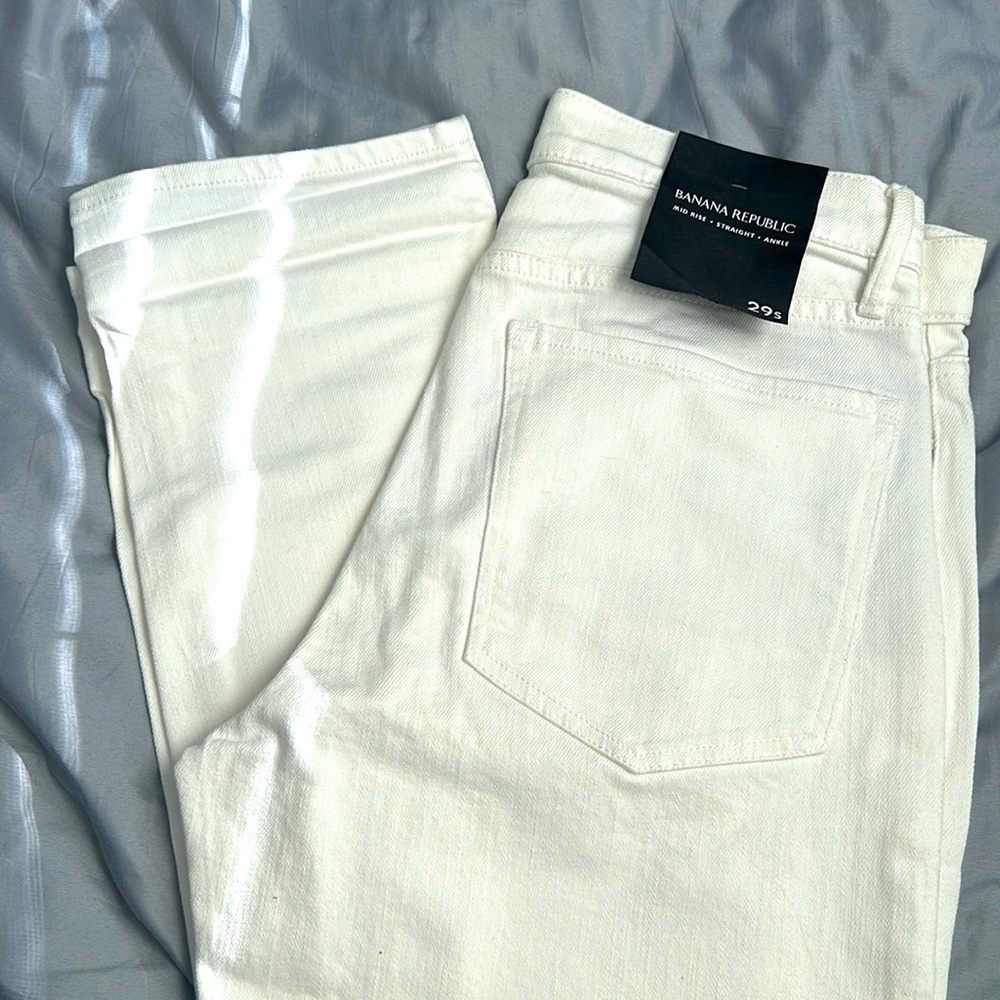 NWT Banana Republic Jeans - White, Size 29short